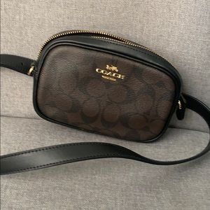 Coach over the shoulder bag/ fanny pack.